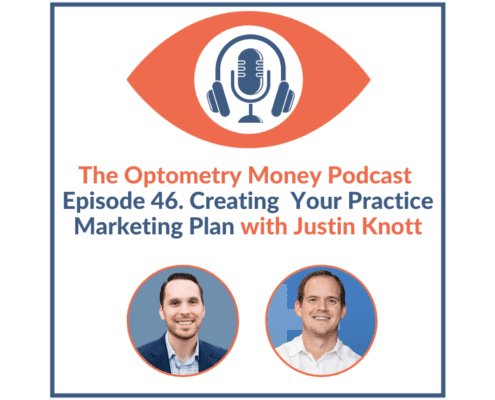 Episode 46 of The Optometry Money Podcast Marketing Your Optometry Practice with Justin Knott