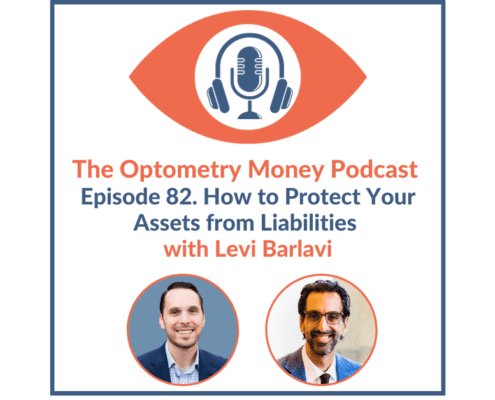 Episode 82 of Optometry Money Podcast with Levi Barlavi about how to protect your assets from liability.