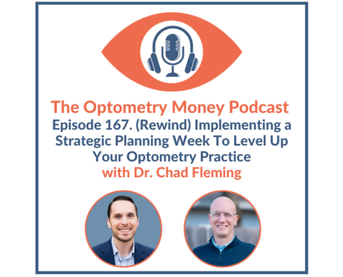 Episode 167 of Optometry Money Podcast featuring Dr. Chad Fleming on how to hold a strategic planning meeting for optometry practices